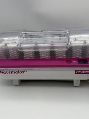 Conair Wavemaker 20 Hot Rollers Hair Curlers  ~NO CLIPS~ Auto Shutoff